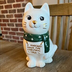 Threshold Christmas Cat Cookie Jar